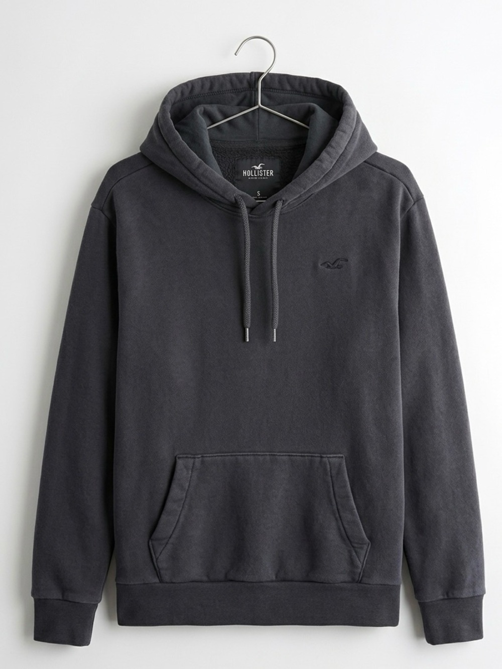 Hollister Y2K Men's Dark Charcoal Pullover Hoodie size small